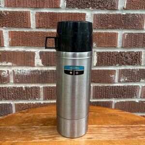 Vintage Thermos King-Seeley Stainless Steel Model 2464S Stopper 764 Quart Size